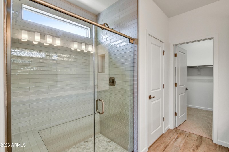 Large walk-in shower