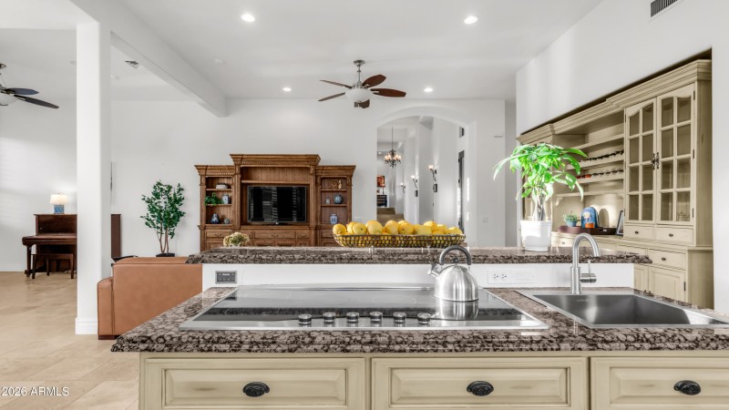 Open to family room