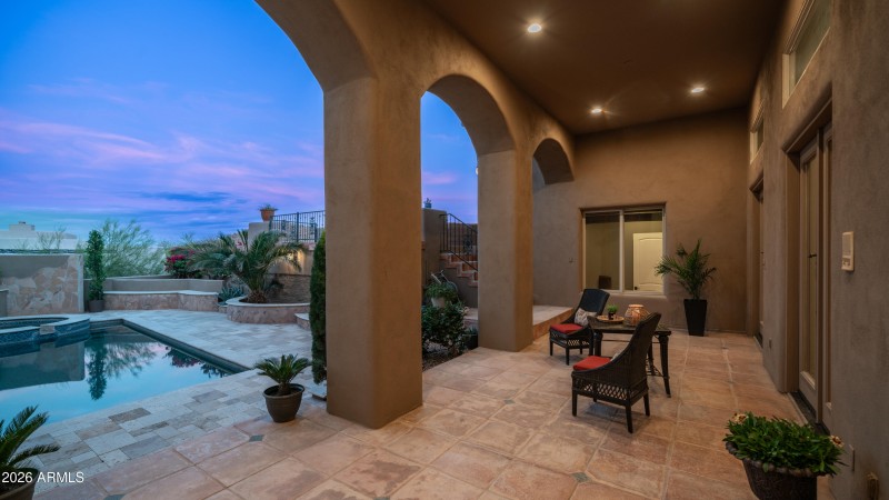 Multiple outdoor entertaining spaced