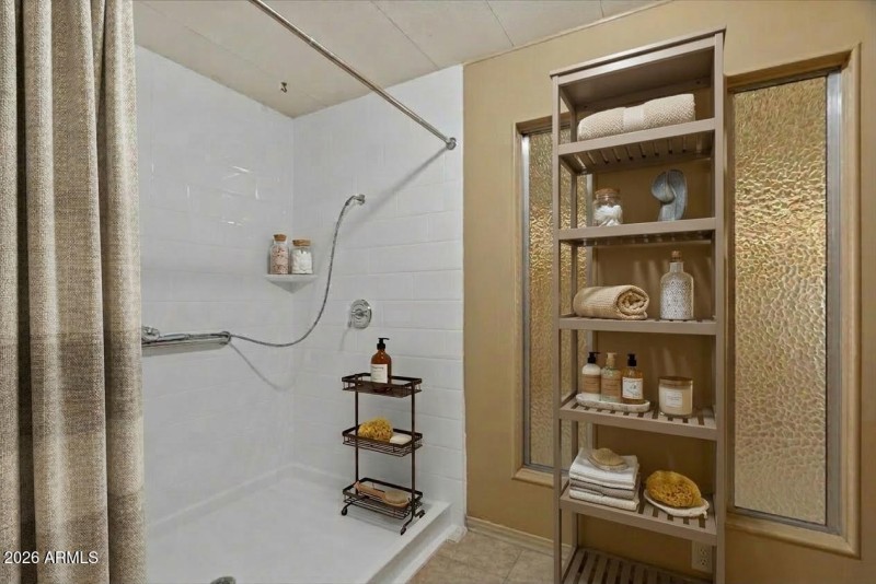 Virtually Staged Master shower