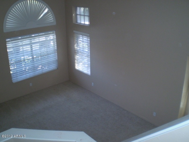 Aerial view of living room