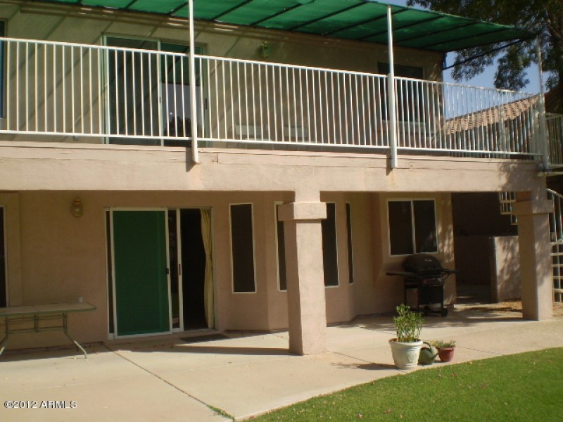 Covered patio and balcony