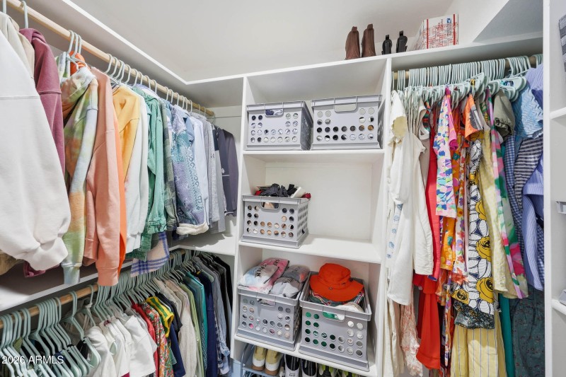 Primary walk in closet