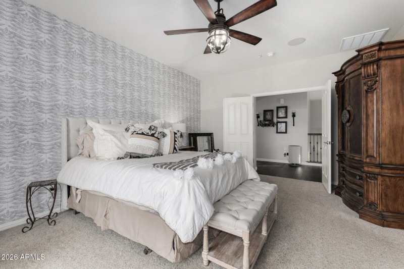 Primary Bedroom with Balcony