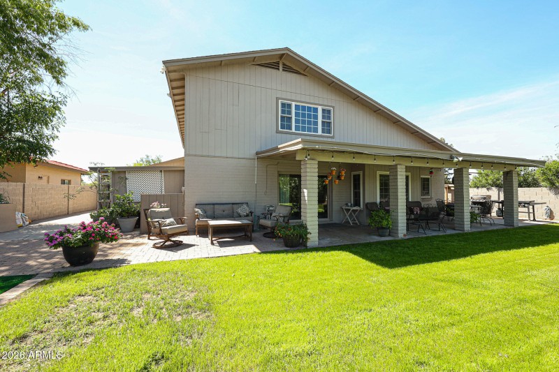 Extended covered patio