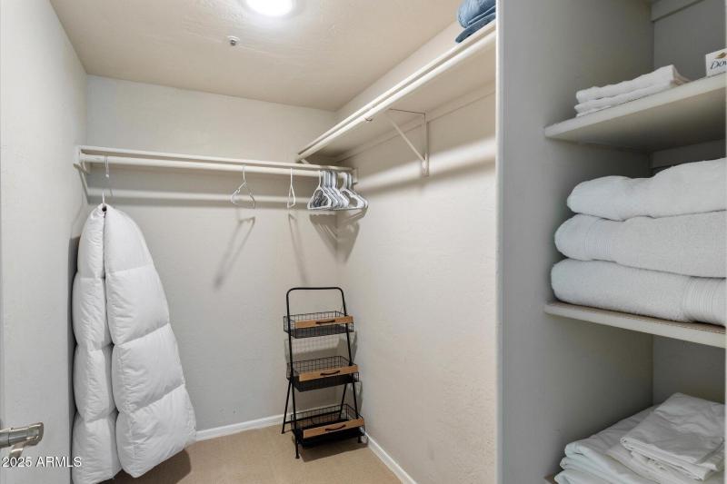 Primary walk in closet