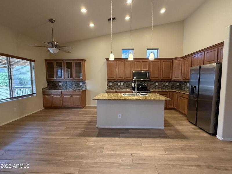 Open Kitchen & Dinette Area