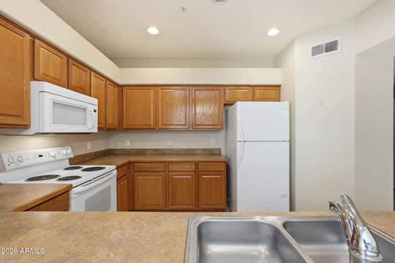 Kitchen with White Appliances