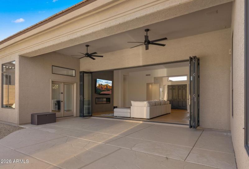 Covered Patio Accordion Doors