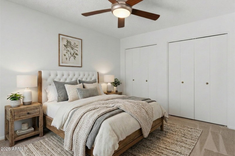 Virtual Staged Bedroom