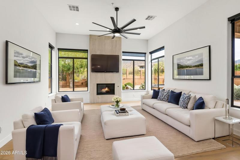 Virtually Staged Living Room