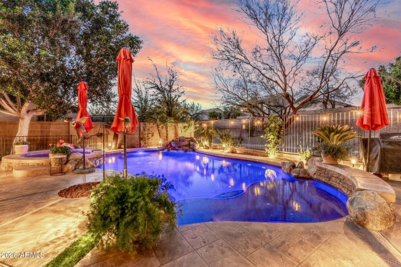 Stunning Backyard with Pool and Spa