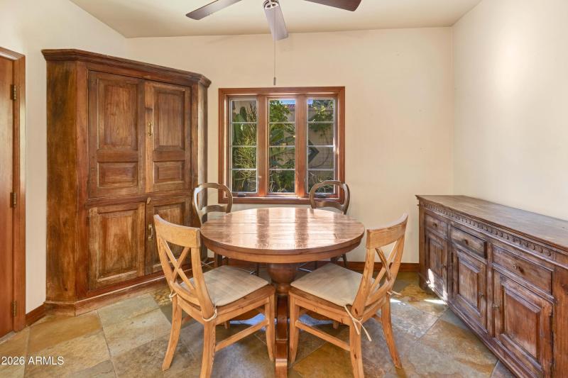 Eat in Kitchen with Credenza and Hutch p