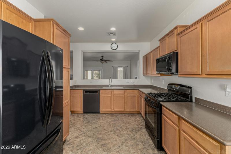 Corian countertops and gas range