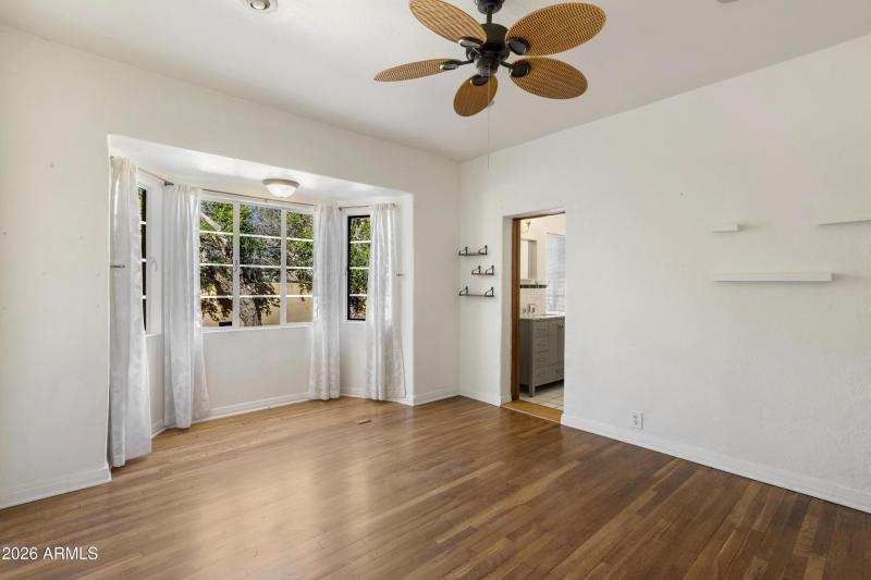 3rd Bedroom with Bay Window Towards Ensu