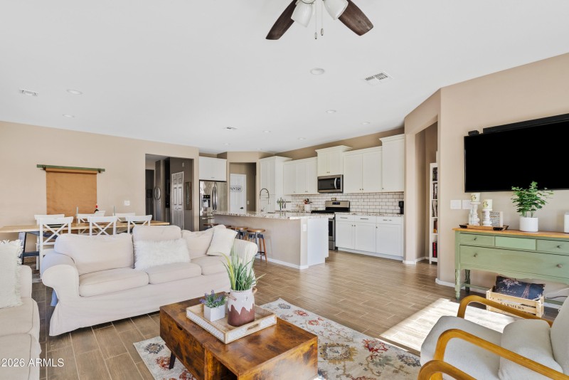 Family Room overlooking kitchen