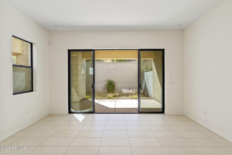 sliders to back patio