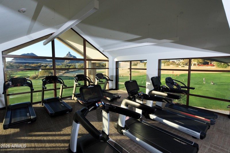 Troon CC view from fitness center