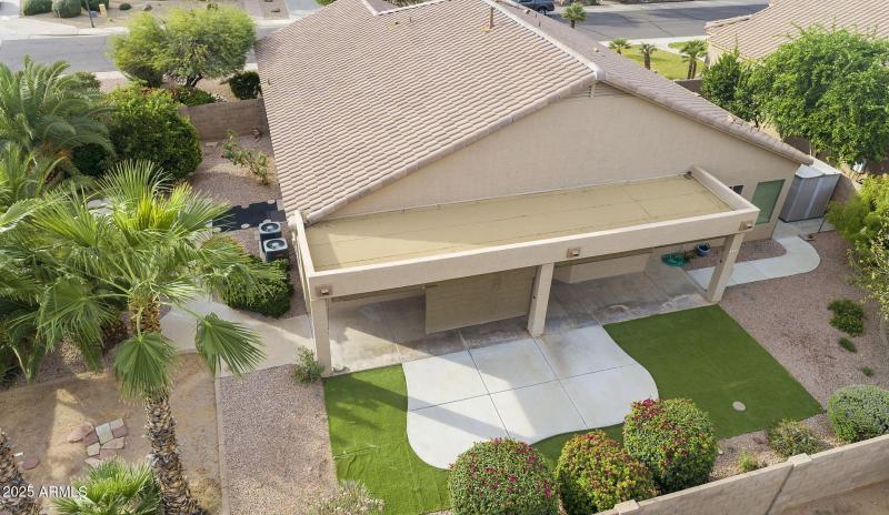 Extended covered patio