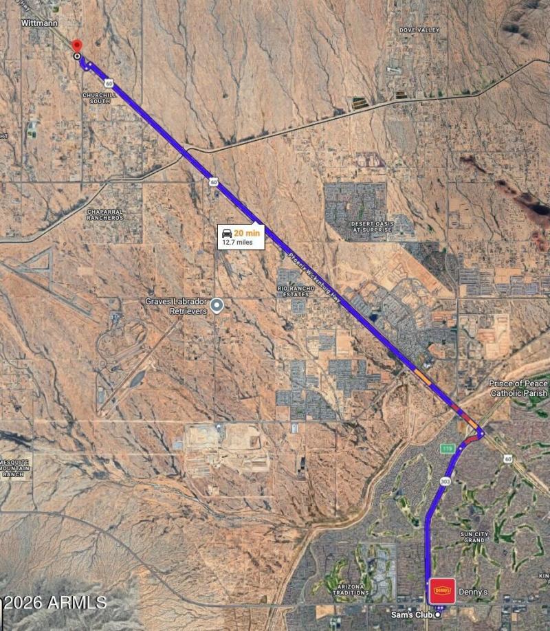 Aerial to Sam's Club Surprise