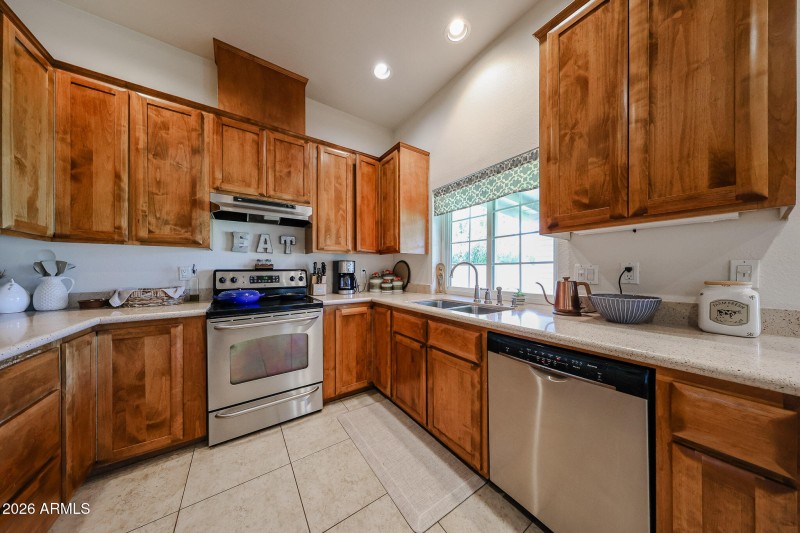 Ample countertop space
