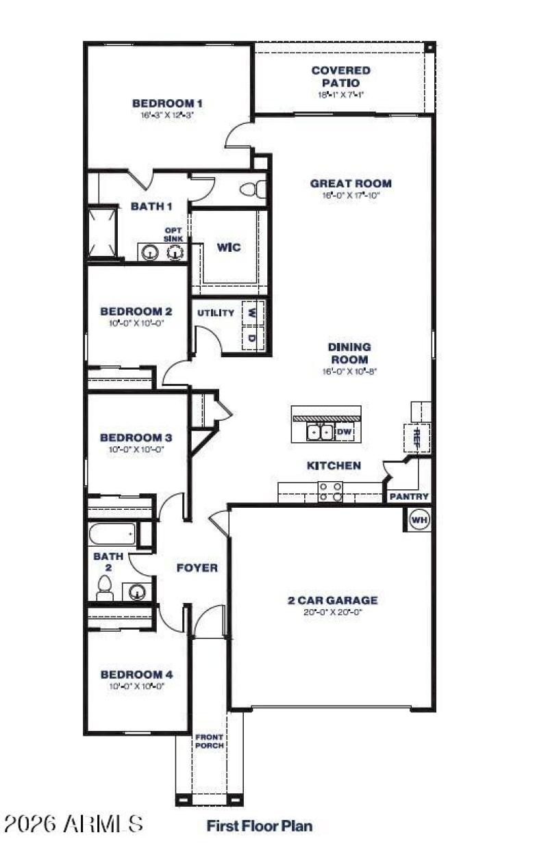 Gaven Floor Plan For MLS