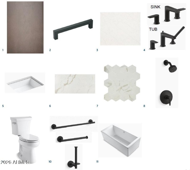 Primary Bathroom Selections