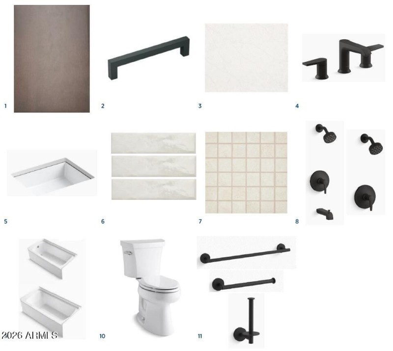Secondary Bathroom Selections