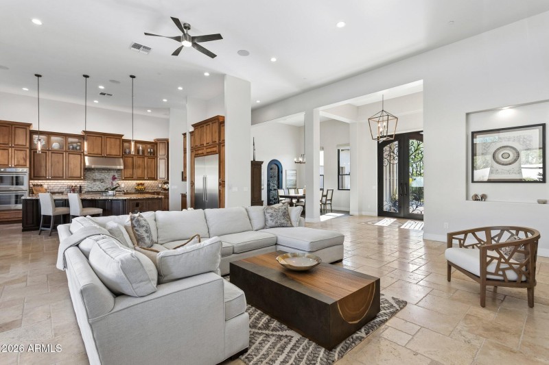 Expansive Great Room off Kitchen