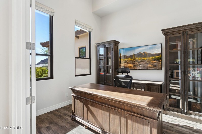 Separate Office w/ Built-ins