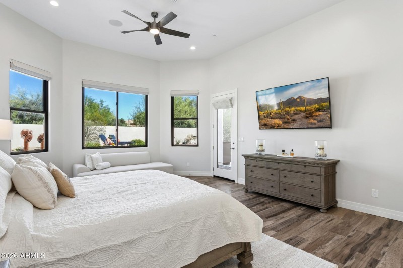 Primary Suite opens to backyard paradise