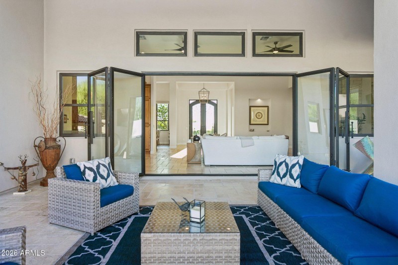 Extended Covered patio to Great room