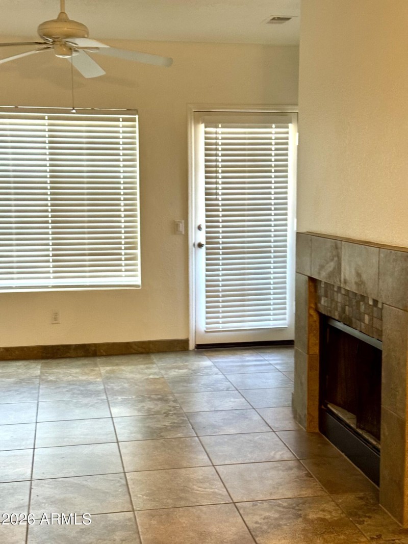 Living Room with Fireplace