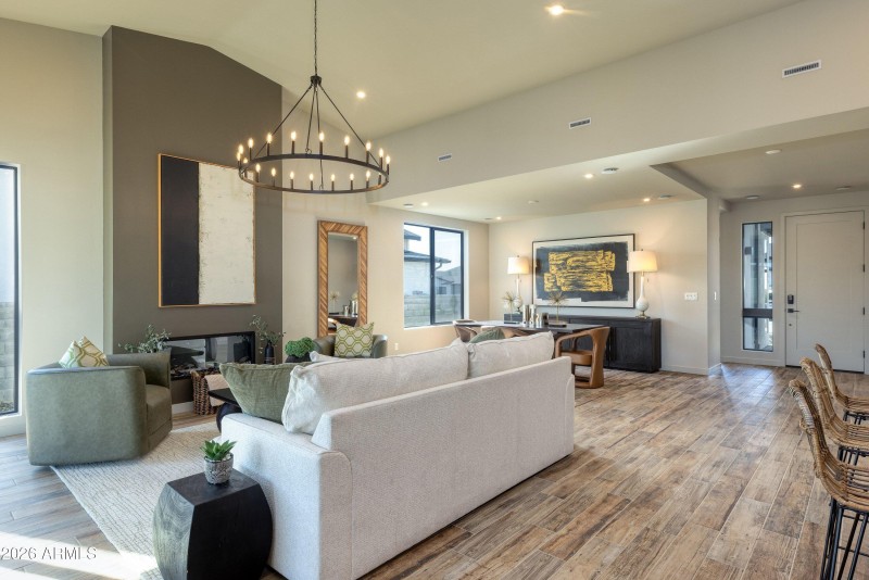 Dining, Family Room, Kitchen