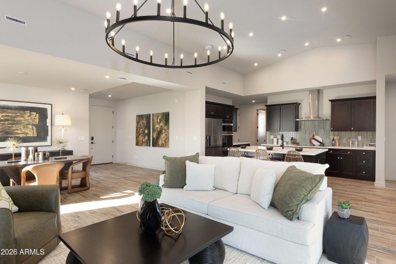 Vaulted Ceilings with Lightingtening