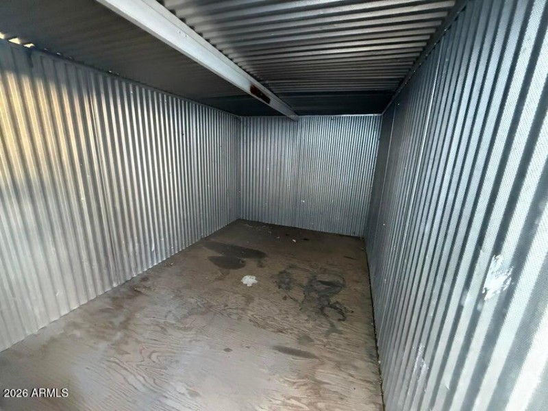 Inside Metal Shed