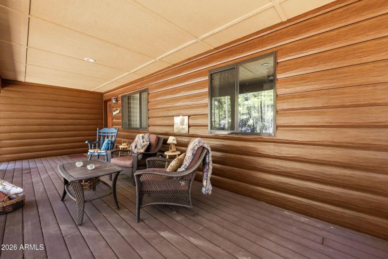 800sq ft covered front deck