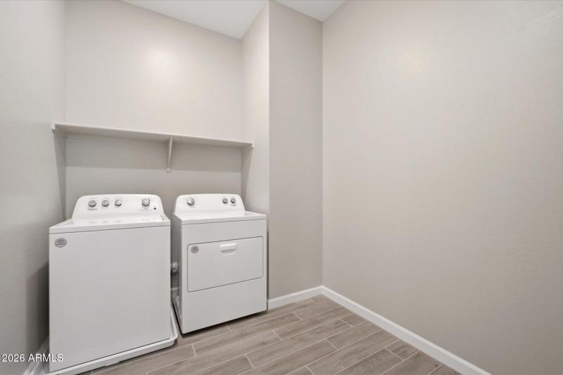 Large upstairs laundry