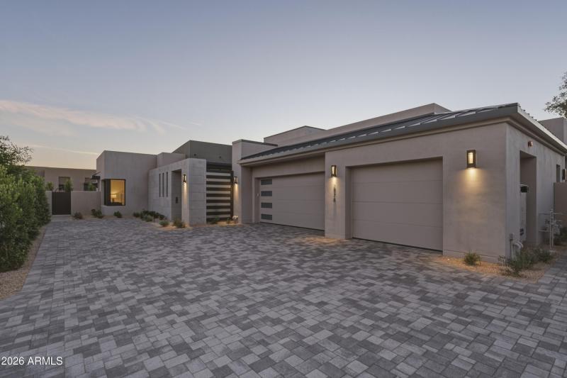 010_Twilight Exterior Front Garage