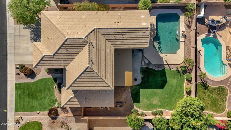 ARIEL VIEW OF BACKYARD