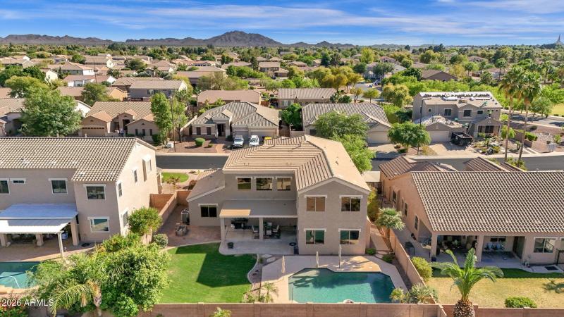 ARIEL VIEW OF BACKYARD