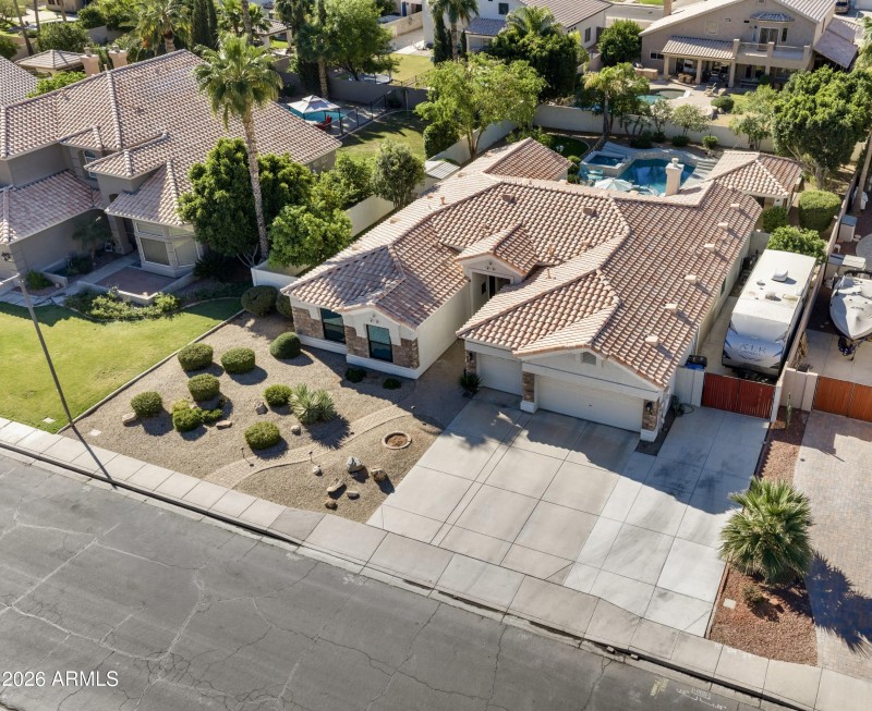 Arial Front and RV Storage