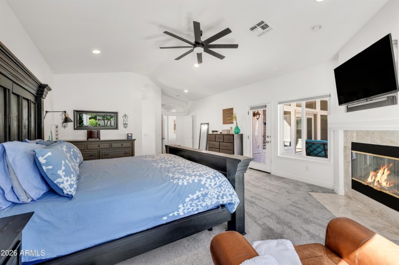 Primary Bedroom with Fireplace