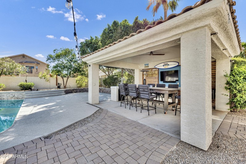 Ramada with TV and Seating