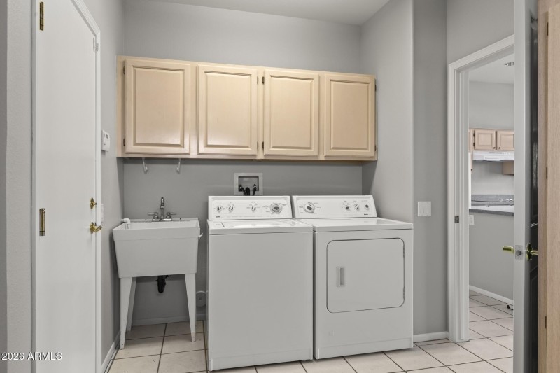 Inside Laundry with Sink