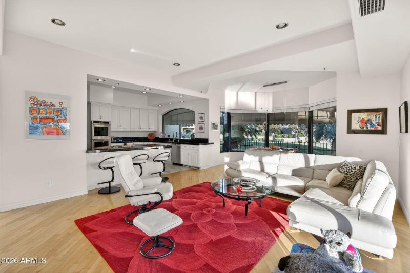 Family room off kitchen