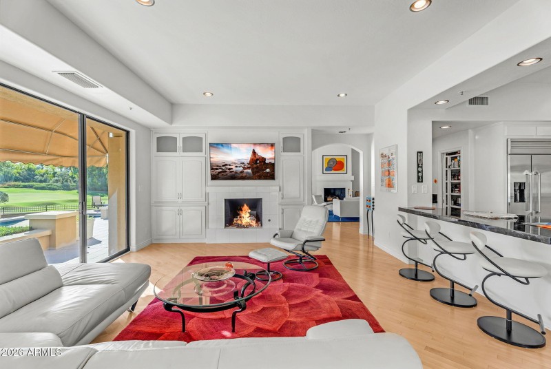 Family room off kitchen