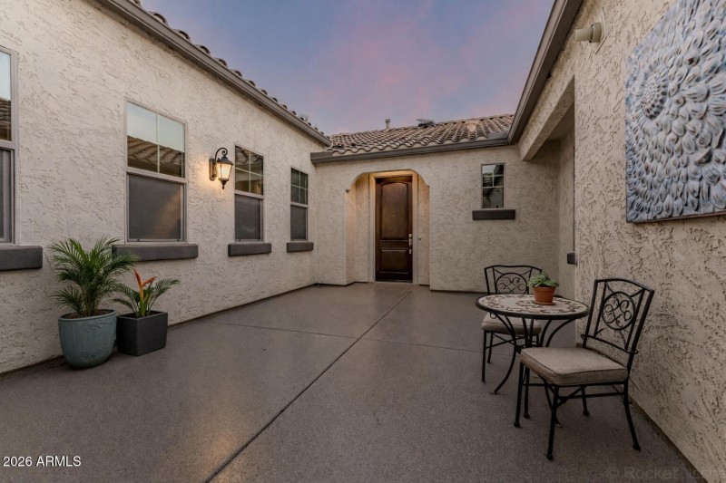 Private gated Courtyard