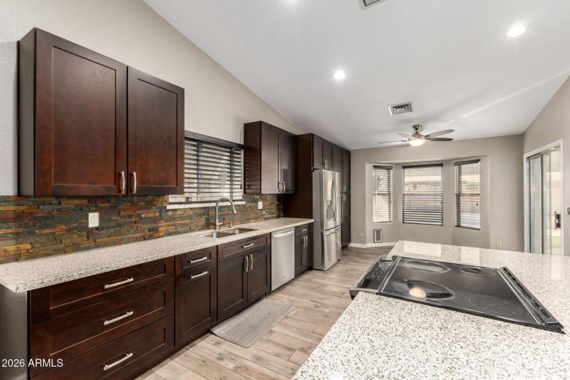 Kitchen with tons of cabinets