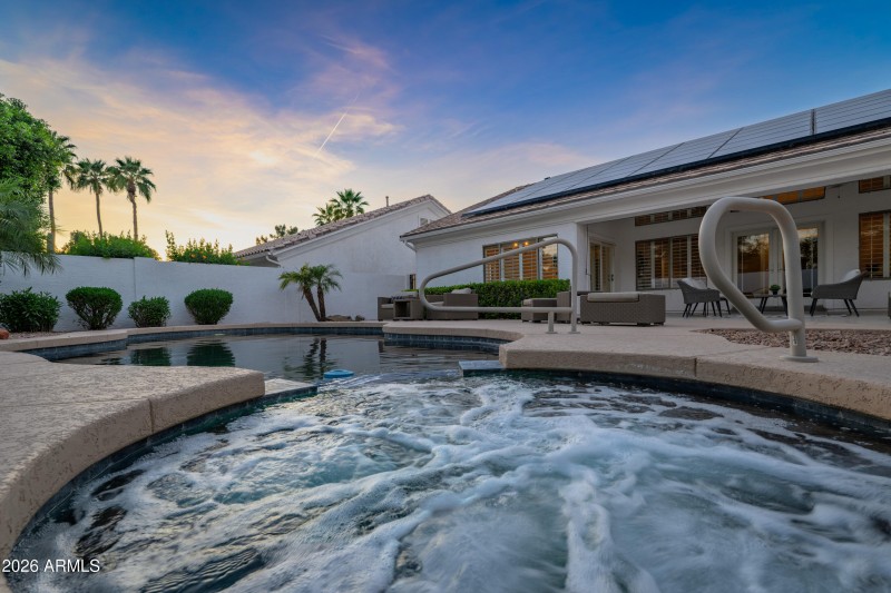 Backyard Pool and Spa